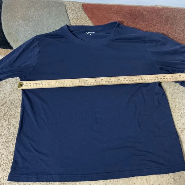 Quince Cotton Modal Relaxed Long Sleeve Tee Women S Navy Blue LB48021-JDA01 Crew - Image 3