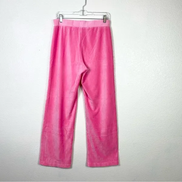 Vintage y2k Jones New York Pink Velvet Velour Track Pants - Image 2