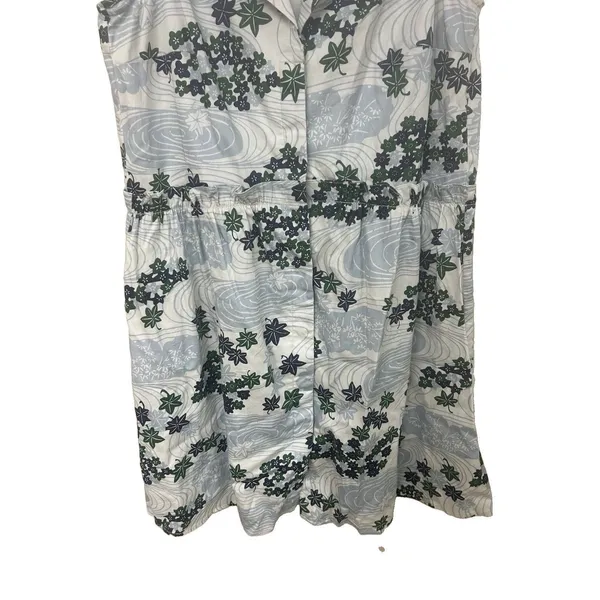 Tuckernuck Sleeveless Royal Shirt Dress Provence Breeze Floral Size Small - Image 5