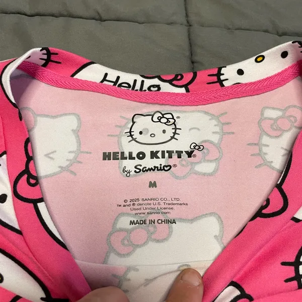 Hello Kitty Pink and White Sleepwear Top Only - Image 2