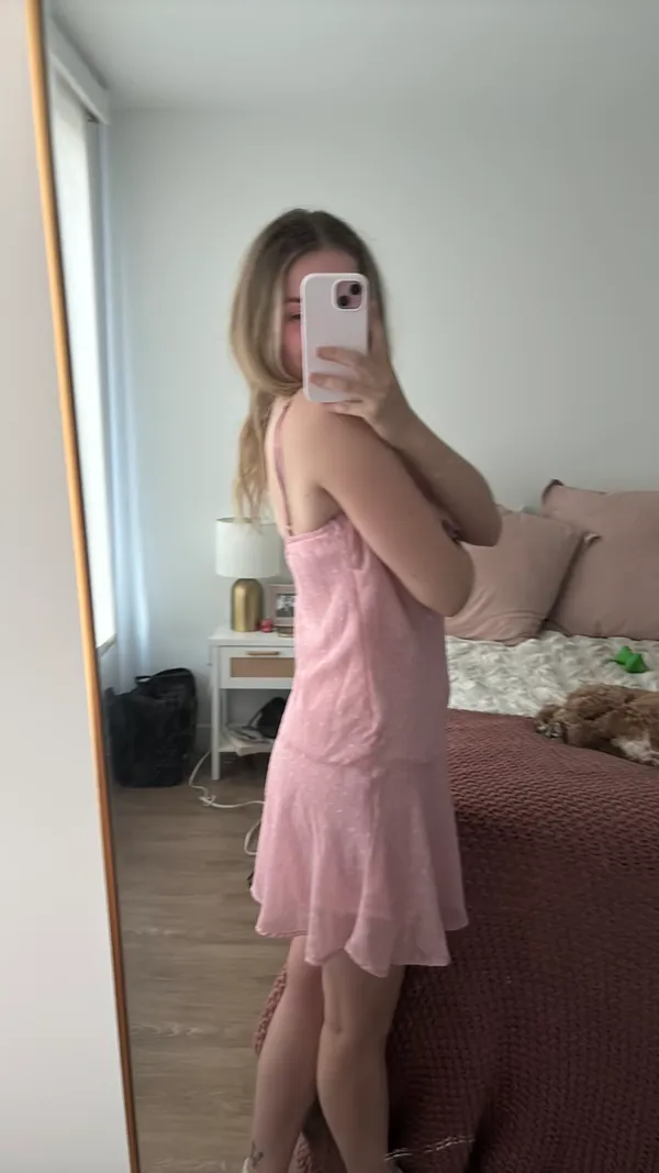 Pink mini dress - Image 2