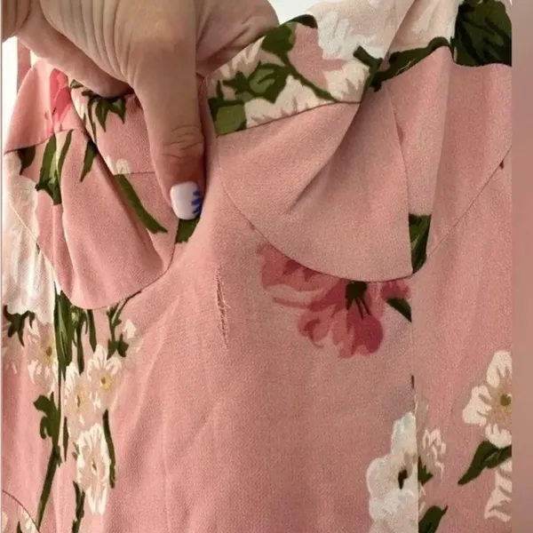Reformation Nadira Floral Pink Maxi Dress - Image 7