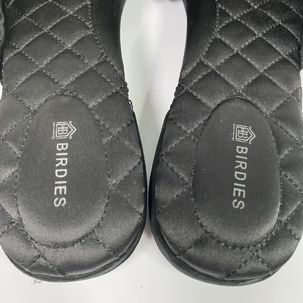 Birdies Women's Elegant Slip On‎ Mule House Slippers 9.5 Black - Image 7