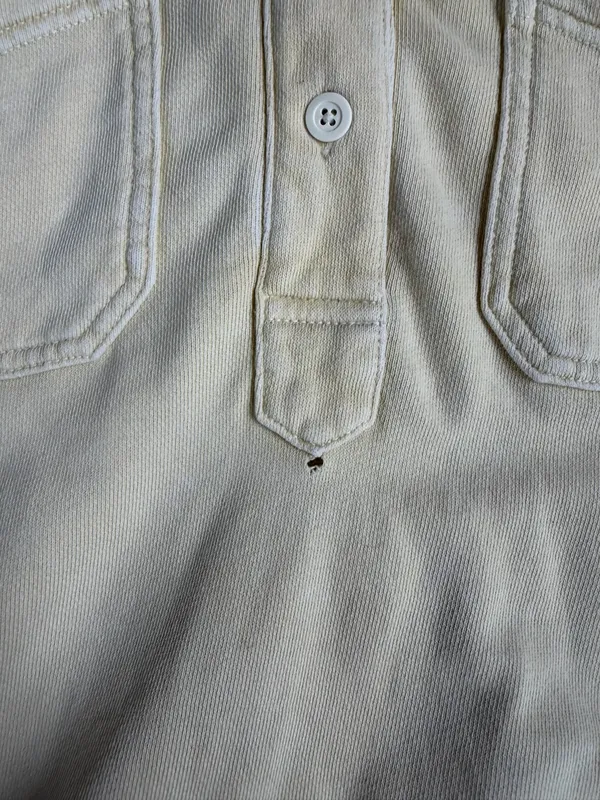 Aerie Cream Oversized Polo Sweatshirt – Size M - Image 3
