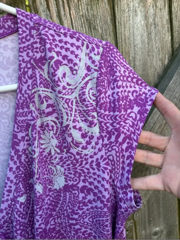 NWOT Athleta Nectar Faux Wrap Dress Purple Size Large - Image 5