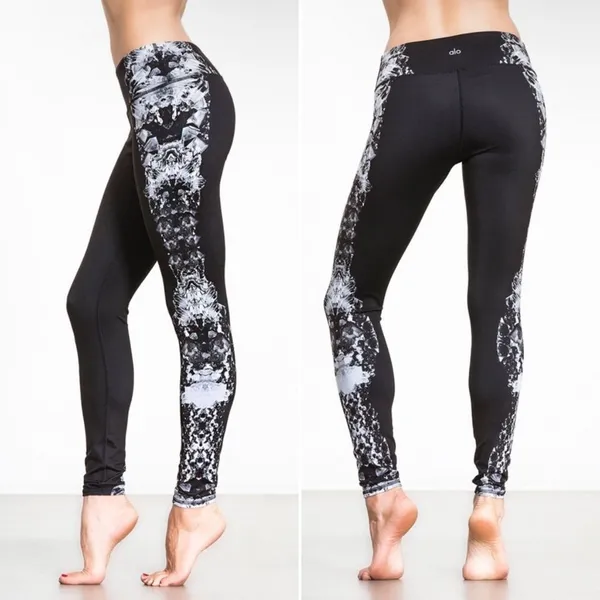 ALO YOGA High-Waist Airbrush Legging XS Dark Krystal Black - Image 3