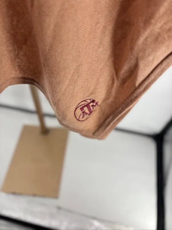 Peter Millar Texas A&M Essential Cashmere Poncho Camel NWOT - Image 4