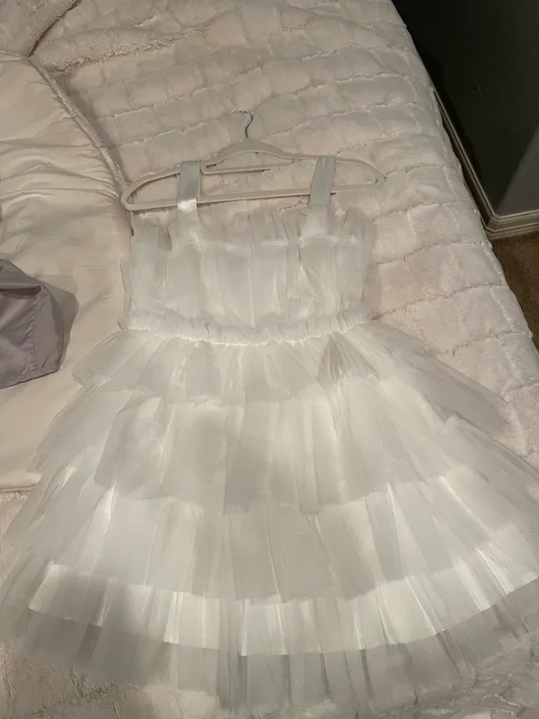 Boutique Tulle Dress White - Image 2
