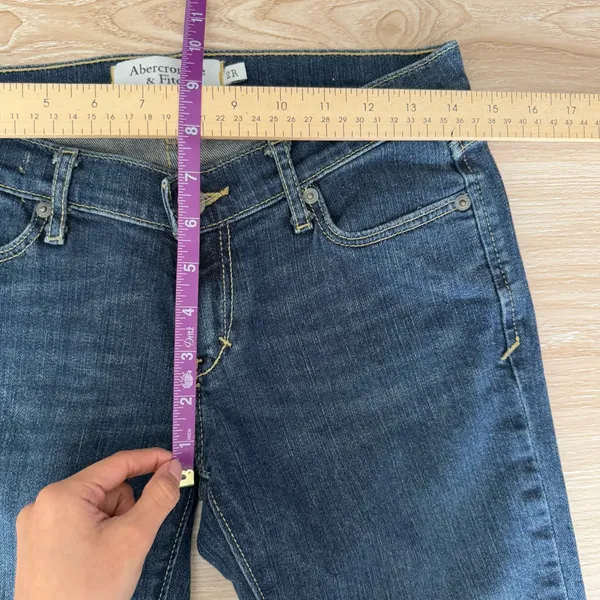 Abercrombie & Fitch 2 Emma Low Rise Bootcut Jeans Dark Wash Y2K 2000s Grunge - Image 6
