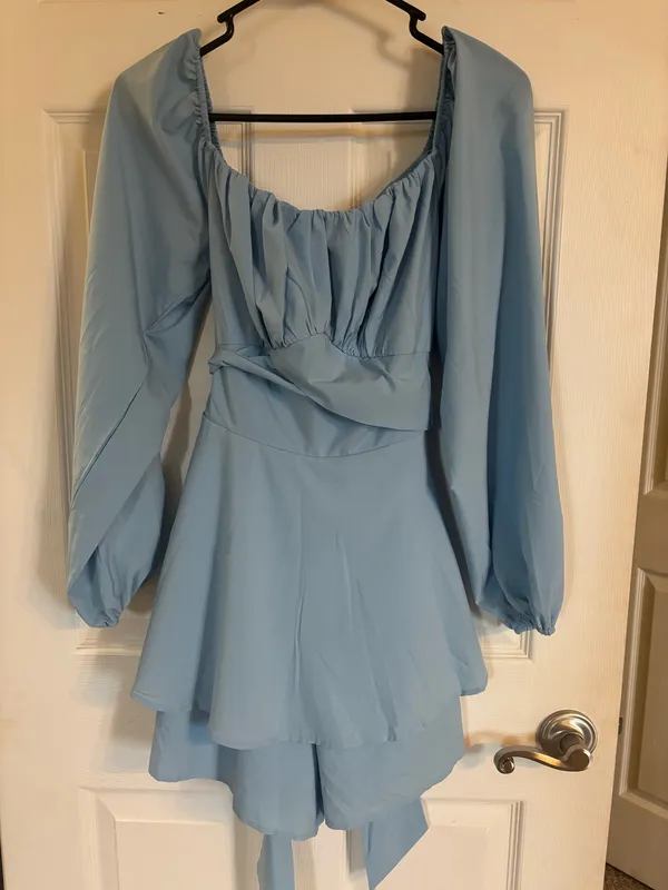 Amazon Blue ruffled dress - Image 2
