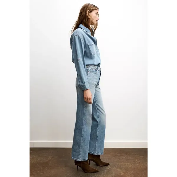 Zara Jean Z.03 Regular Fit High-Waist Long Length Size 4 Light Wash 8228/224/427 - Image 9