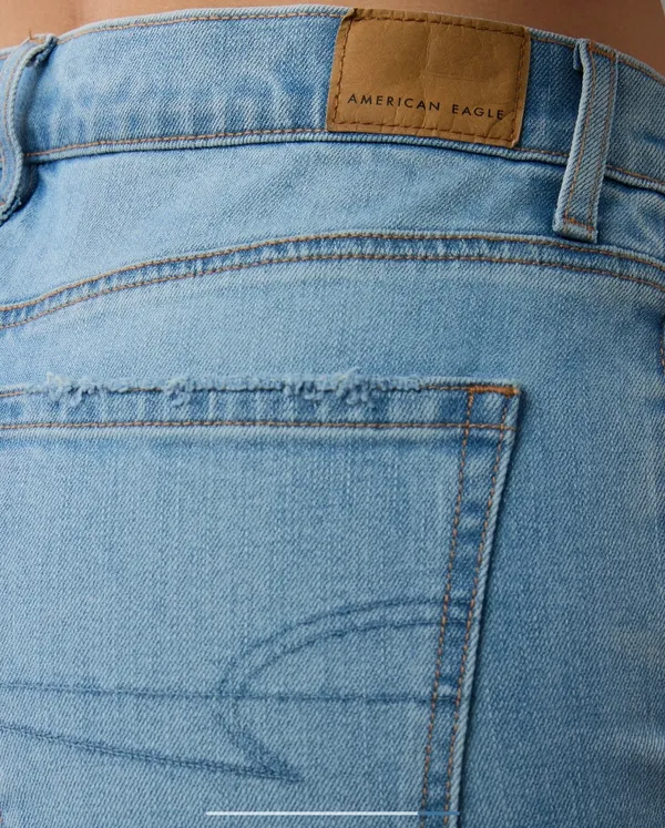 American Eagle Outfitters High-Waisted Stovepipe Cuffed Jeans - Image 6