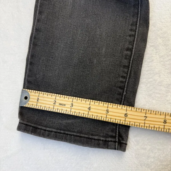 Levis 724 High Rise‎ Straight Jeans 28 Faded Black Dark Gray Denim 18883-0105 - Image 7