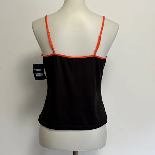 Orange County Choppers Cami Medium Black Orange Flame Graphic OCC NEW Y2K - Image 5