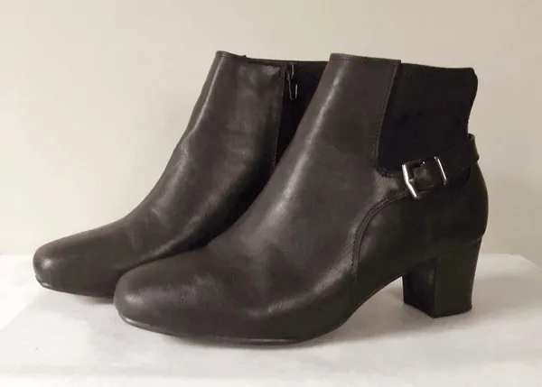 East 5th Rain Black Faux Leather Booties - Image 3