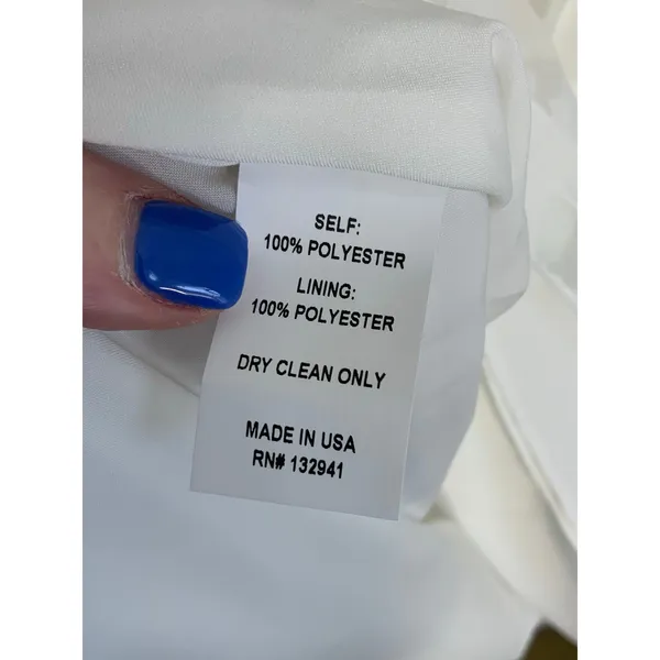 Amanda Uprichard Russo Dress‎ in White Check size medium - Image 5