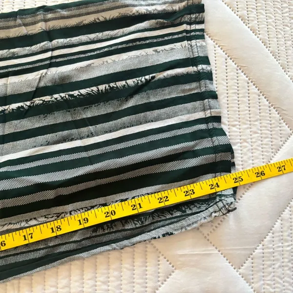 Striped Wide Leg Pants Black - Image 6