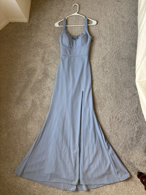 City Studios Slate Light Blue Prom Dress - Image 2