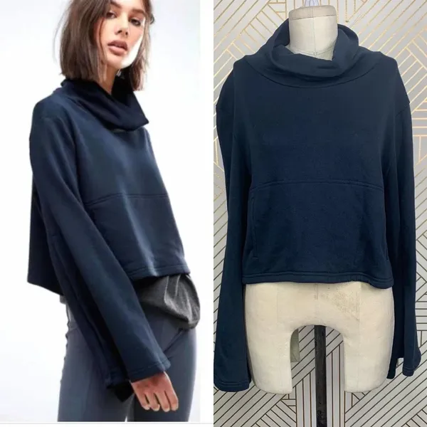 Free People FP Movement Salvation‎ Turtleneck Top in Navy Blue Size US Small - Image 2