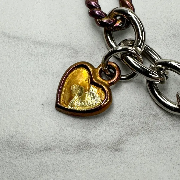 Heart Charm Silver Gold Chain Belt 2X/3X (2X/3X) ✨ - Image 2