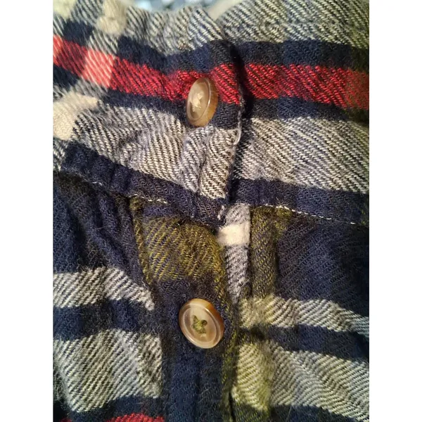 American Eagle Ahh-Mazingly Soft Flannel Button Up Shirt Women's Medium Plaid - Image 10
