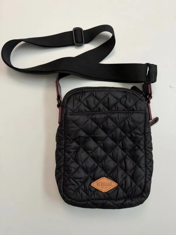 MZ Wallace Crossbody Bag Purse Quilted Lightweight Metro Travel Black Unisex - Image 6
