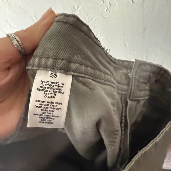 Aeropostale Vintage Y2k Cargo Pants Green Utility Pockets Straight 5/6‎ Low Rise - Image 12