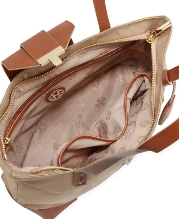 Tory Burch Penn Mini Tote Bag, Mid Camel - Image 2
