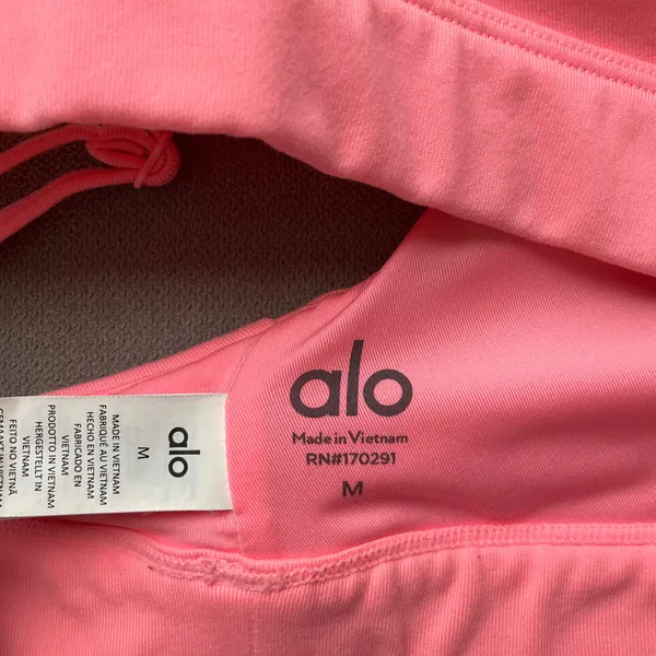 Alo Yoga Splendor Bra Neon Bubblegum M - Image 3