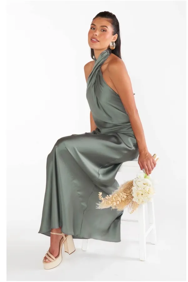 Show Me Your MuMu Jasmine Dress Deep Sage Size Medium - Image 2