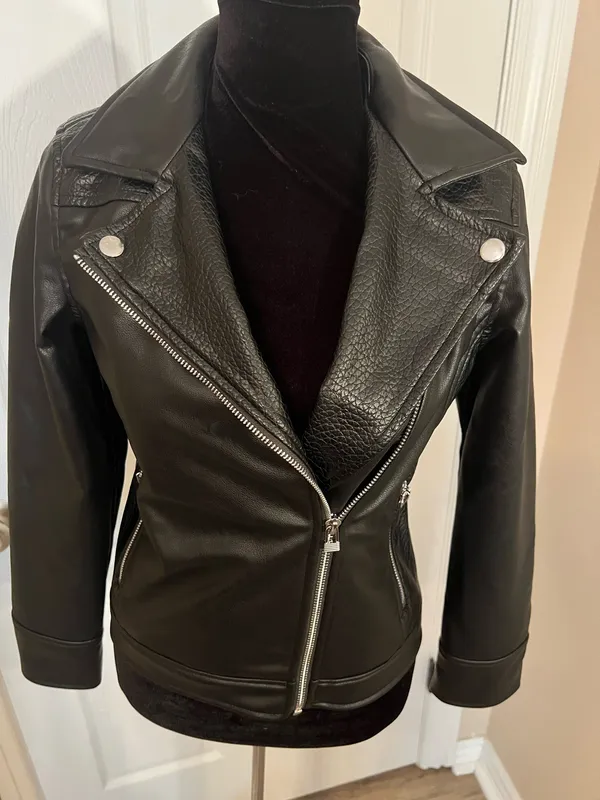 Art Class Girls faux leather biker jacket - Image 2