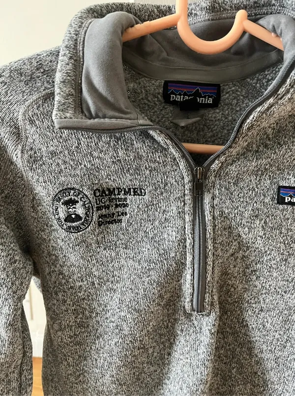 Patagonia 1/4 Zip Better Fleece Sweater Gray Womens School Logo XS - Image 2