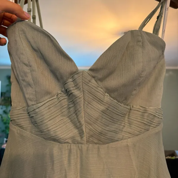 Lulu’s Dreamy Destiny Sage Green Pleated Backless Maxi Dress 👗 - Image 5