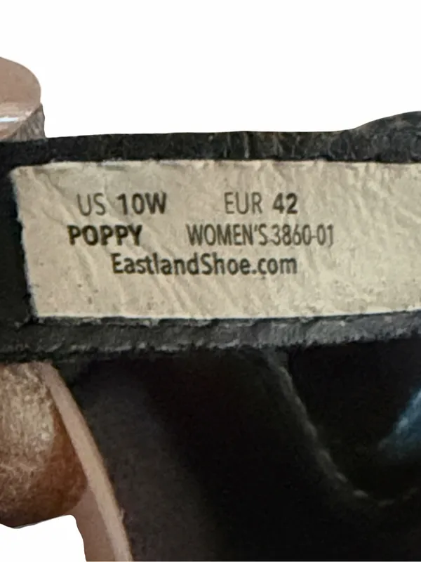 Eastland Black Women's Slip-On Woven Strap Mules Sandals Size 10 W - Image 6