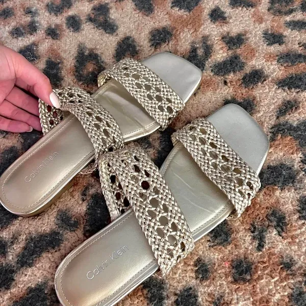Calvin-klein Women's Gold Sandals - Image 4