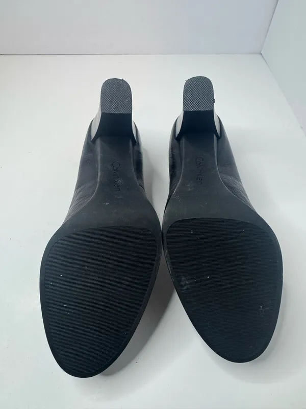 Calvin Klein Fairley Black Leather Pumps Size 8.5M - Image 7