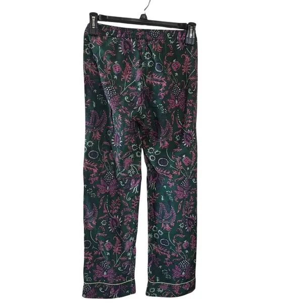 Roller Rabbit Silk Cotton Blend Green Pink Floral Pajama Set Size XXS - Image 11