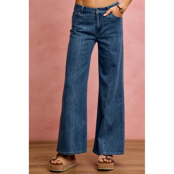 SO ME Seam‎ Detail Mid Rise Stretch Denim Jeans - XL - Image 5