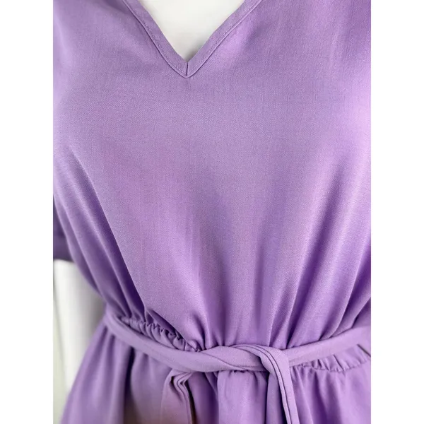 Cute Flowy Top Size L Purple Size L - Image 2