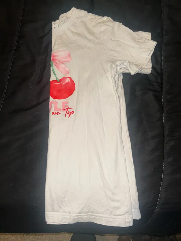 Bella Canvas White Cherry Zeta Tau Alpha T-Shirt - Image 4