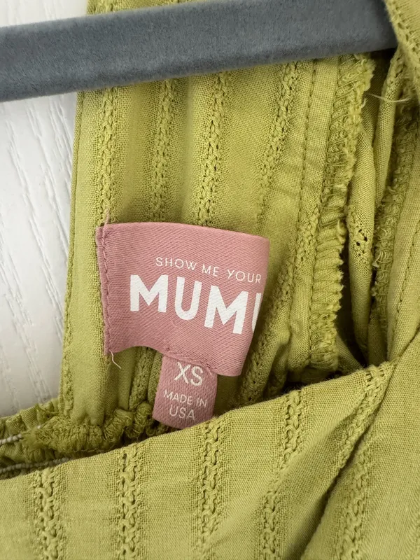 Show Me Your Mumu Smitten Babydoll Dress in Pear Green - Image 4