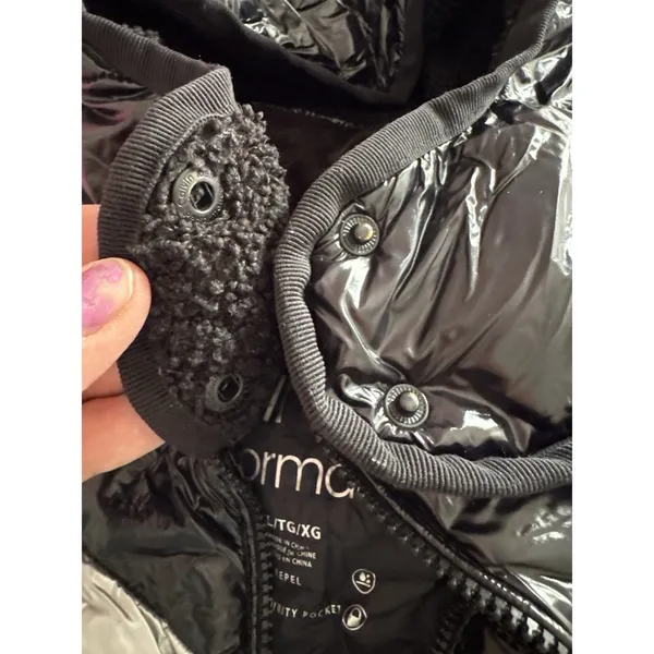 Calvin Klein Performance Puffer Vest Black Silver Chevron Quilted Women's XL - Image 5