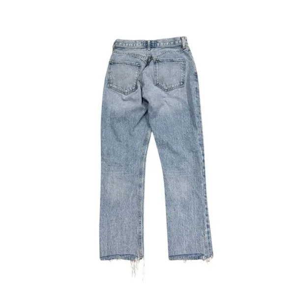 AGOLDE Riley Hi-Rise Straight Crop Jean 24 - Image 3