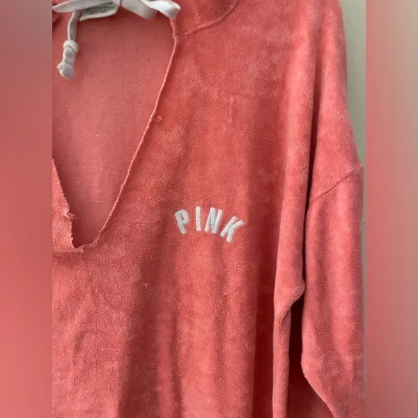 Victoria Secret PINK hoody sweat shirt for women. Size: S. Color: Pink - Image 3