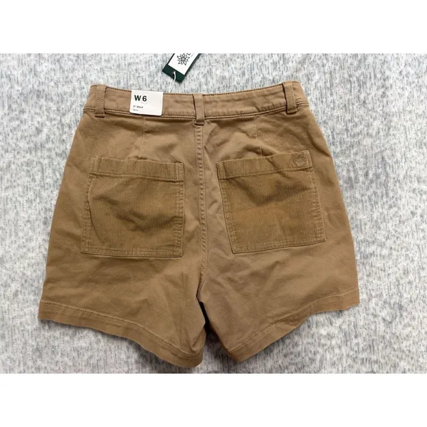 Alpine Design Womens Mixed Fabric Utility Shorts Sahara Sand ADW24806 Size 6 - Image 4