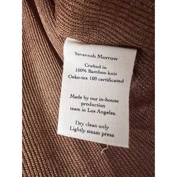 NWT Savannah Morrow Birdie Top in Cocoa Brown Cropped Long Sleeve Size Small - Image 7