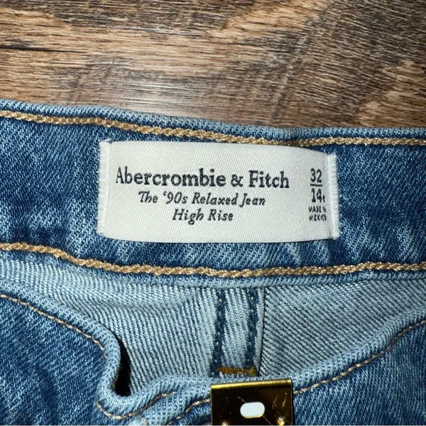 Abercrombie & Fitch The Relaxed Jean High Rise Jeans Size 32/14R New with Tags - Image 6