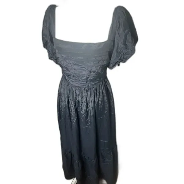 Abercrombie & Fitch Emerson Drama Bow-Back Black Maxi Dress Size XS - Image 7