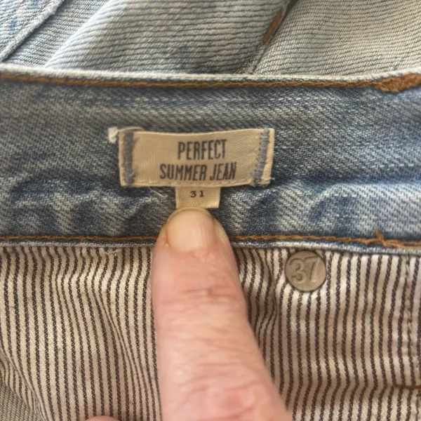 Madewell Jeans Womens 31(33) The Perfect Summer Jean Light Blue Cotton Denim - Image 9