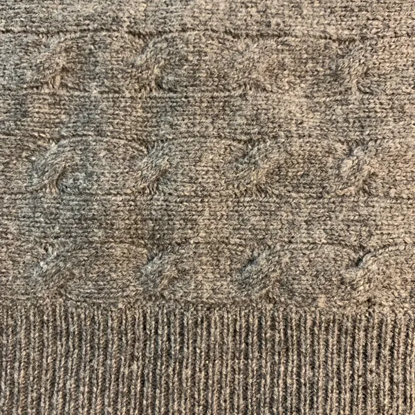 Ralph Lauren Sport Wool Blend Rabbit Gray Cable Knit‎ Crew Neck Sweater Preppy - Image 16